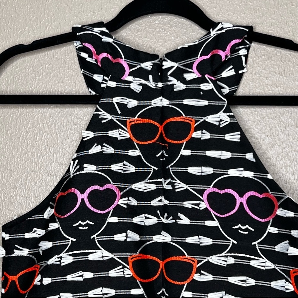 Anthropologie HUTCH Sunglass Shift Dress Embroidered Faces Size XSP - Picture 10 of 10